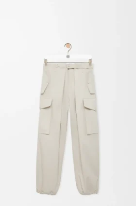 Cargo Trousers in Cotton and Silk Cargo Trousers in Cotton and Silk