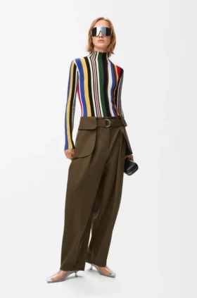 Cargo Trousers in Cotton and Silk Cargo Trousers in Cotton and Silk