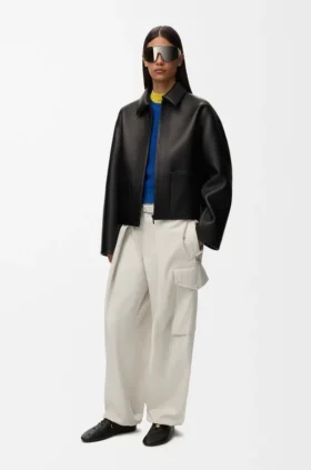 Cargo Trousers in Cotton and Silk Cargo Trousers in Cotton and Silk