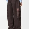 Cargo Trousers in Nappa Lambskin and Cotton