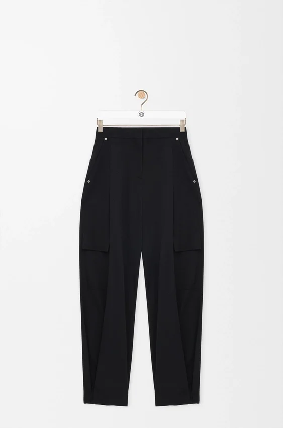 Cargo Trousers in Wool Cargo Trousers in Wool