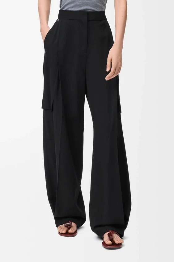 Cargo Trousers in Wool Cargo Trousers in Wool