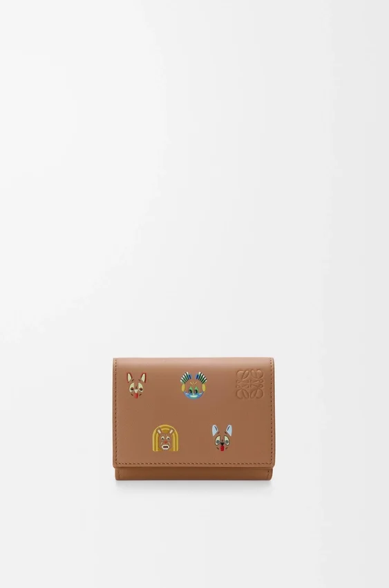 Cats Trifold Wallet in Classic Calfskin Cats Trifold Wallet in Classic Calfskin