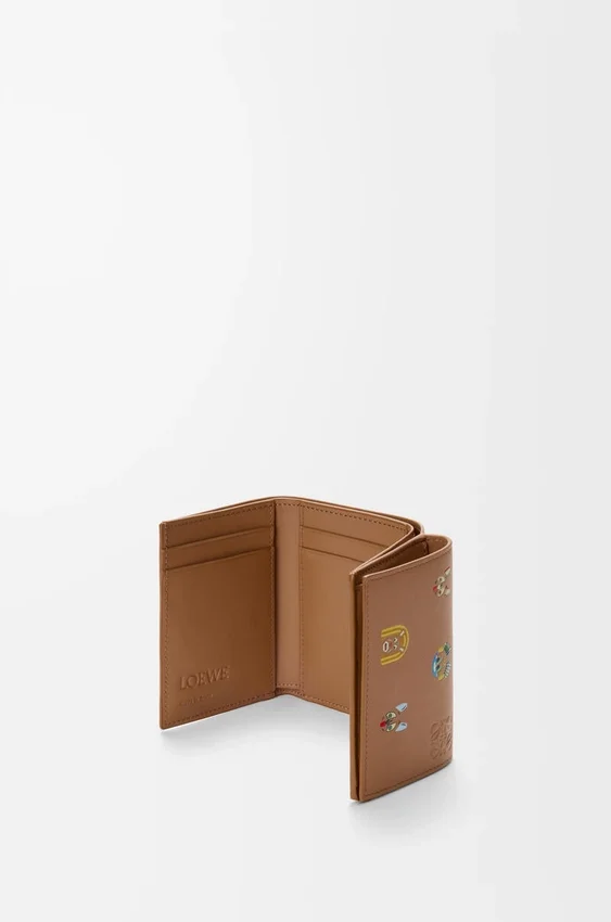 Cats Trifold Wallet in Classic Calfskin Cats Trifold Wallet in Classic Calfskin