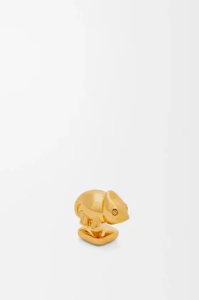 Chameleon Pin in Brass