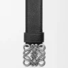 Chunky Anagram Belt in Supple Grained Calfskin Chunky Anagram Belt in Supple Grained Calfskin
