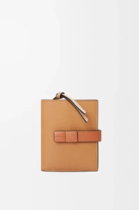 Compact Zip Wallet in Soft Grained Calfskin