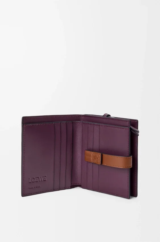 Compact Zip Wallet in Soft Grained Calfskin Compact Zip Wallet in Soft Grained Calfskin