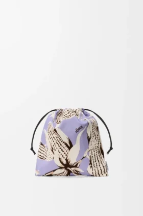 Corn Small Drawstring Pouch in Canvas