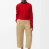 Cropped Trousers in Cotton