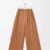 Cropped Trousers in Nappa Lambskin Cropped Trousers in Nappa Lambskin