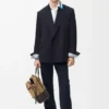 Double-Breasted Jacket in Wool Blend