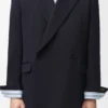 Double-Breasted Jacket in Wool Blend