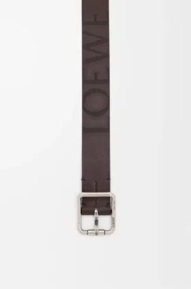 Double Roller Curve Belt in Vegetable-Tanned Calfskin