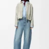 Draped Jacket in Cotton Draped Jacket in Cotton