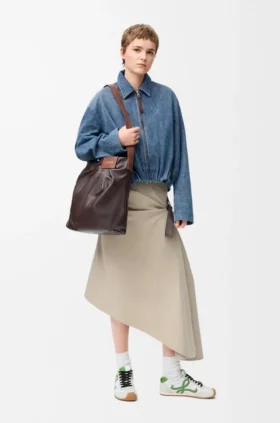 Draped Jacket in Denim