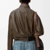 Draped Jacket in Nappa Calfskin Draped Jacket in Nappa Calfskin