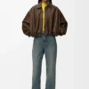 Draped Jacket in Nappa Lambskin Draped Jacket in Nappa Lambskin