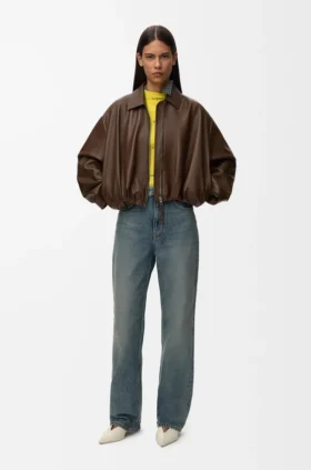 Draped Jacket in Nappa Lambskin Draped Jacket in Nappa Lambskin