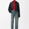Draped Jacket in Nappa Lambskin Draped Jacket in Nappa Lambskin