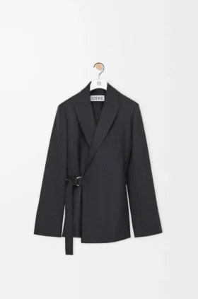 Draped Jacket in Wool