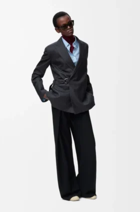 Draped Jacket in Wool