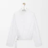 Draped Shirt in Cotton Draped Shirt in Cotton