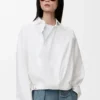 Draped Shirt in Cotton Draped Shirt in Cotton