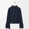 Draped Shirt in Denim Draped Shirt in Denim