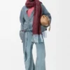 Draped Shirt in Denim Draped Shirt in Denim