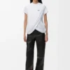 Draped T-Shirt in Cotton Draped T-Shirt in Cotton