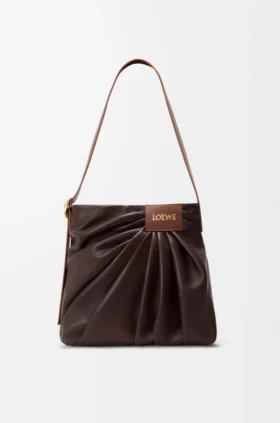 Draped Tote in Mellow Nappa Lambskin