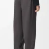 Drawstring Trousers in Cotton and Silk Drawstring Trousers in Cotton and Silk
