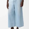 Drawstring Trousers in Denim Drawstring Trousers in Denim