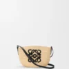 Eclipse Pochette in Raffia and Calfskin Eclipse Pochette in Raffia and Calfskin