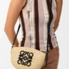 Eclipse Pochette in Raffia and Calfskin Eclipse Pochette in Raffia and Calfskin