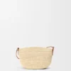 Eclipse Pochette in Raffia and Calfskin Eclipse Pochette in Raffia and Calfskin