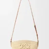Eclipse Pochette in Raffia and Calfskin Eclipse Pochette in Raffia and Calfskin