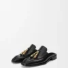 Edge Loafer Mule in Brushed Calfskin