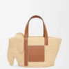 Elephant Basket in Raffia and Calfskin Elephant Basket in Raffia and Calfskin