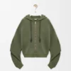Flamenco Hoodie in Cotton and Cashmere Flamenco Hoodie in Cotton and Cashmere