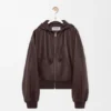 Flamenco Hoodie in Nappa Lambskin
