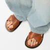 Flex Criss-Cross Slide in Vegetable-Tanned Calfskin Flex Criss-Cross Slide in Vegetable-Tanned Calfskin