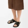 Flex Criss-Cross Slide in Vegetable-Tanned Calfskin Flex Criss-Cross Slide in Vegetable-Tanned Calfskin