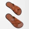 Flex Criss-Cross Slide in Vegetable-Tanned Calfskin Flex Criss-Cross Slide in Vegetable-Tanned Calfskin