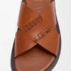 Flex Criss-Cross Slide in Vegetable-Tanned Calfskin Flex Criss-Cross Slide in Vegetable-Tanned Calfskin