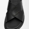 Flex Criss-Cross Slide in Vegetable-Tanned Calfskin Flex Criss-Cross Slide in Vegetable-Tanned Calfskin
