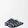 Flex Mule in Raffia and Calfskin