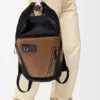 Flex Roll-Top Backpack in Canvas and Suede