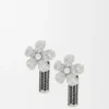 Flor Earrings in Sterling Silver and Crystals Flor Earrings in Sterling Silver and Crystals
